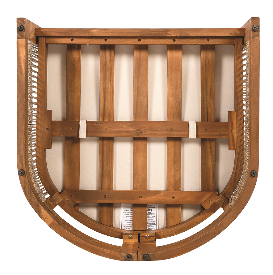 Modern Rosewood Garden Chair Curved Tub Design with Woven Rope Accents Water-Resistant Cushions