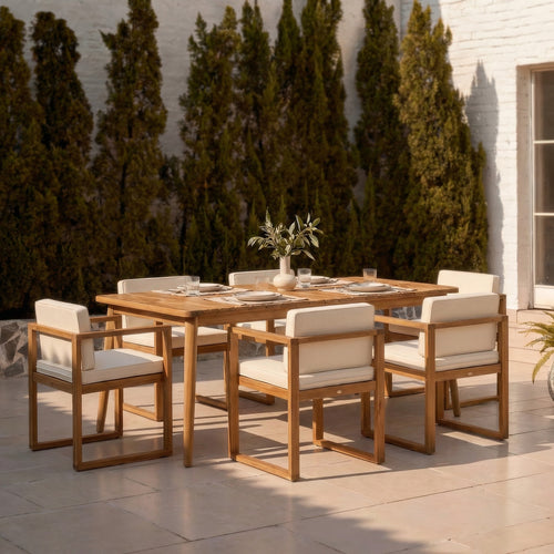Beige Outdoor Dining Chair (set of 2)